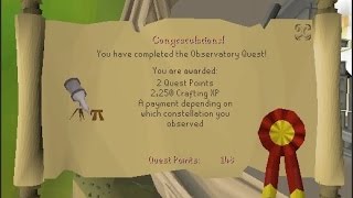 Osrs Observatory Quest Guide [upl. by Inattyrb]