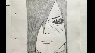 How to Draw Madara Uchiha Madara Uchiha Sketch Step by step Tutorial For Beginners madara drawing [upl. by Krum]