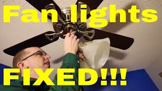 DIY  Easy ceiling fan light diagnosis and repair with dmm [upl. by Eiruam196]