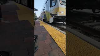 Baltimore Light Rail arriving at Cultural Center Station [upl. by Cordey]