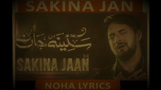 Sakina Jan Lyrics  Farhan Ali Waris  New Noha 2021 [upl. by Hidie]