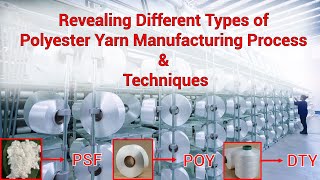 Polyester Yarn Manufacturing Techniques  POY DTY FDY Manufacturing and End Use  TexKnow Ep 1 [upl. by Hedva289]