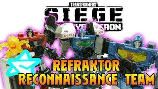 TRANSFORMERS SIEGE REFRAKTOR RECONNAISSANCE TEAM REVIEW [upl. by Acinahs]