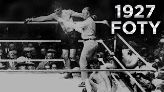 1927 Fight of the Year  Gene Tunney vs Jack Dempsey II [upl. by Ellenyl523]