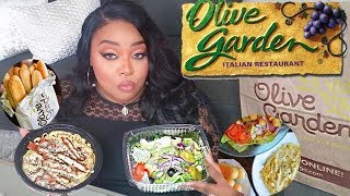 OLIVE GARDEN MUKBANG EATING SHOW [upl. by Naujal445]