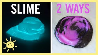 DIY  Glow in the Dark and Color Changing SLIME [upl. by Sikes444]