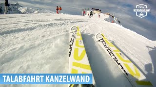 Skigebiet FellhornKanzelwand Talabfahrt Kanzelwand  Riezlern [upl. by Schott]