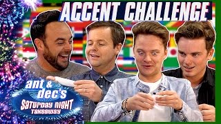 The Accent Challenge  Ant amp Dec v Jack amp Conor Maynard [upl. by Ivzt]