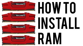 How to install Ram  Gskill Ripjaws V [upl. by Einnalem104]