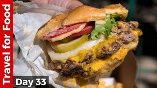 Shake Shack in NYC  Eating The Double Shack Burger [upl. by Kohn]