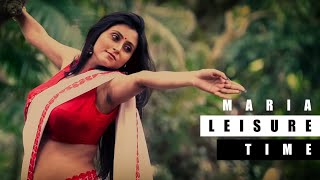 Saree Lover  Maria  White amp Red Saree  Sleeveless Red Blouse  Bong Beauty [upl. by Uahsoj]