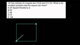 SHSAT Ninth Grade  Squares and Diagonals [upl. by Jos12]