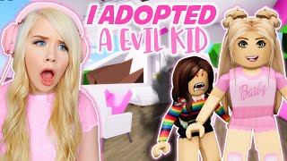 I ADOPTED AN EVIL CHILD IN BROOKHAVEN ROBLOX BROOKHAVEN RP [upl. by Minda381]