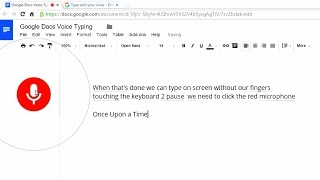 How to use Google Docs Voice Typing [upl. by Gaillard512]