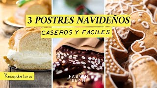 3 POSTRES fáciles para NAVIDAD [upl. by Rehctaht187]