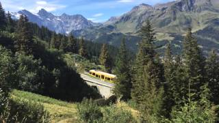 The walk from Kleine Scheidegg to Wengen  Switzerland [upl. by Aitsirk]