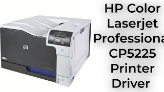 HP Color LaserJet Professional CP5225 Printer Driver hp printer windows [upl. by Aenneea]