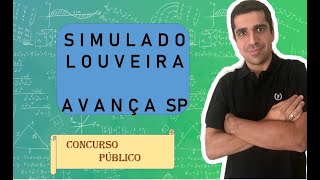 Simulado da Banca Avança SP  Resolução de Matemática [upl. by Ailegra352]