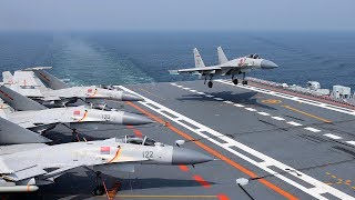 Chinese aircraft carrier Liaoning’s latest routine training mission at sea [upl. by Nimref]