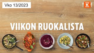 Viikon 13 ruokalista  Katso nopeat vinkit  KRuoka [upl. by Kreis52]