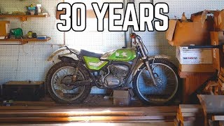 250cc 2 Stroke Kawasaki Barn Find Ikes Adventures [upl. by Eidualc956]