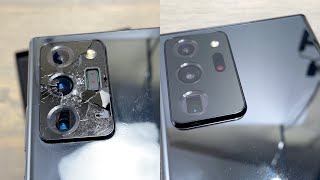 Samsung Galaxy Note 20 Ultra Camera Glass Replacement [upl. by Kermy]