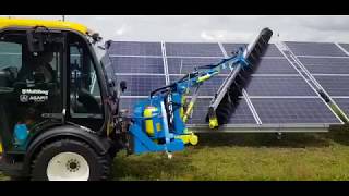 Solar Panel Cleaning Machine  Multihog [upl. by Pirnot]