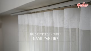 Tül Dikey Perde Montajı Nasıl Yapılır [upl. by Einned]