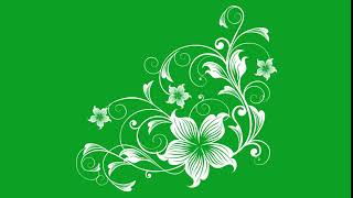 floral background green screen [upl. by Prudie]