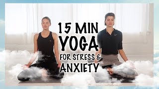 15 Minutes Of Yoga  My Secret To Reducing Stress amp Managing Anxiety  Sanne Vloet [upl. by Pas]