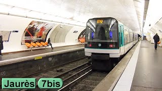 Paris MF88 Métro 7Bis  Place des Fêtes  klaxon [upl. by Locin]