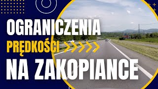 Ograniczenia prędkości na Zakopiance DK7 KrakówMyślenice [upl. by Ayet]