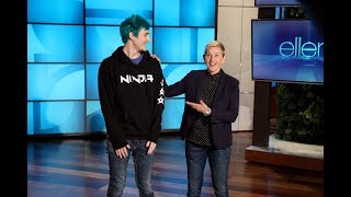 Extended Cut Ellen and Tyler Ninja Blevins Play Fortnite [upl. by Bili]