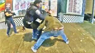 Assault Suspect Fights Seattle Officers During Arrest [upl. by Gibson420]