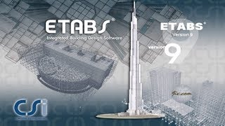 ETABS 96 Tutorial Part8 [upl. by Nolrev]