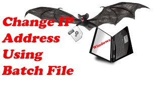 How to Change IP Address Easily Using Batch File Script [upl. by Adeehsar]