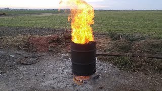 Rocket Stove Incinerator INSANE [upl. by Sedda]