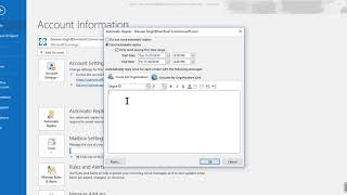 How to set up out of office in outlook n Microsoft Outlook 2007 2010 2013 2016 amp Office 365 [upl. by Eselehs935]