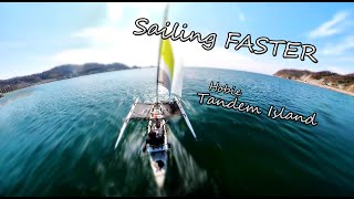 Sailing downwind FASTER Hobie Tandem Island [upl. by Roda654]