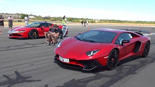 Lamborghini Aventador SV vs Ferrari SF90 Stradale [upl. by Pol]