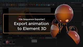 Export animation from Cinema 4D to Element 3D [upl. by Tut]