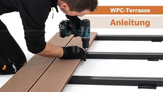 WPC Terrassendielen im Komplettset auf Unterkonstruktion verlegen  Anleitung  myHarry™ [upl. by Ayres532]