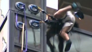 Trump Tower climber yanked into building [upl. by Rubens]