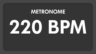 220 BPM  Metronome [upl. by Nalyt]