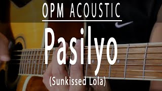 Pasilyo  OPM Acoustic karaoke [upl. by Enitsua424]