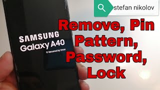 Hard reset Samsung A40 SMA405F Unlock patternpinpassword lock [upl. by Sher]