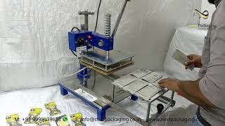 Manual Blister packing machine Scrubber Blister Packing Machine [upl. by Ahseem]