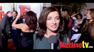 Margo Harshman Interview at Fired Up Premiere [upl. by Llenram351]