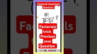 Factorial  Important question Important trick factorial maths short trick Mathsviralvideo [upl. by Harold]