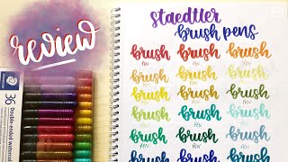 Staedtler Watercolour Brush Pen Review [upl. by Annayhs]